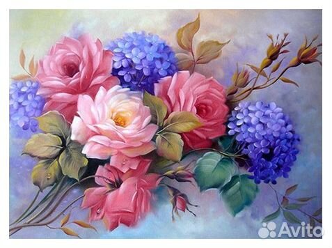 Картина алмазная мозайка, набор 15х25