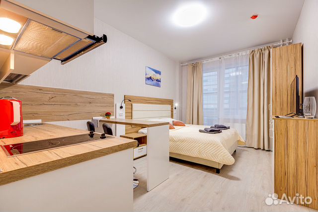 

Квартира-студия, 27 м², 1 кровать