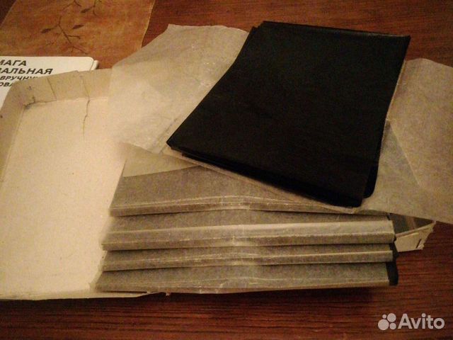 Копирка чёрная, цветная