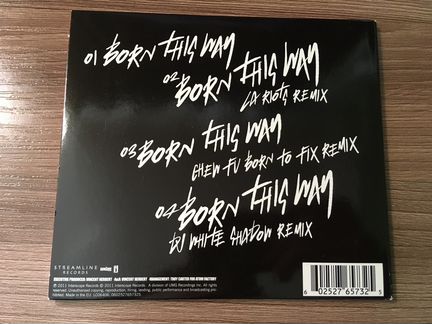 Lady Gaga Born This Way (Single) CD