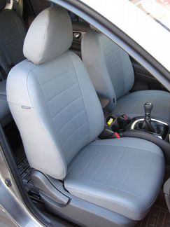 Модельные чехлы Ниссан Кашкай 1 из экокожи