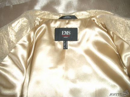 Новая золотая кожаная куртка EMS Exchange London