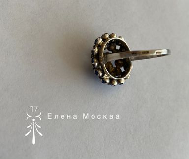 Винтаж: кольцо СССР серебро 875