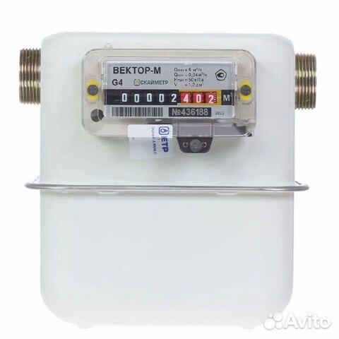 Счетчик газа Вектор G4 (М33х1,5) аналог сгб G4-1