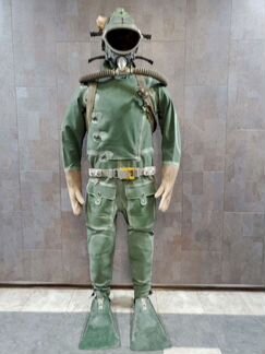 Авм. Водолаз СССР. Водолазный костюм. Акваланг