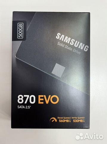 SSD Samsung 870 evo 500gb SATA 2.5” новый