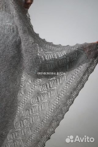 Пуховый палантин, платок, шаль ажурные