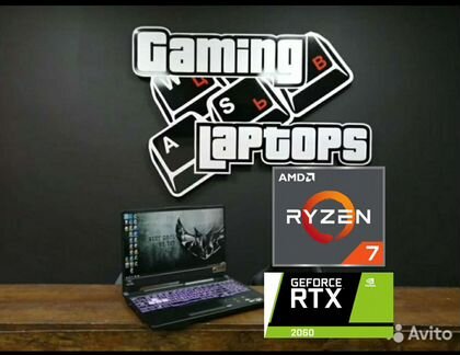 Супер игровой 15,6 Full HD 144Hz/Ryzen7/16Gb/RTX20