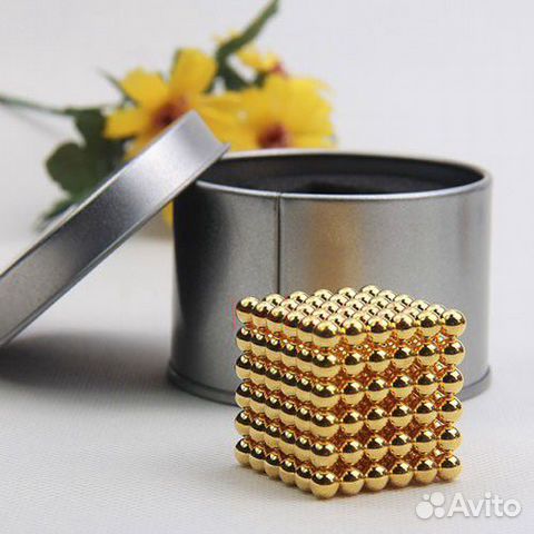 Неокуб (золотой) 5мм 216 шариков