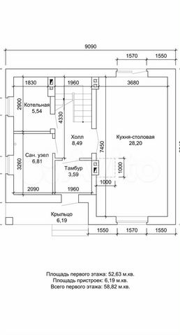 Коттедж 106 м² на участке 5 сот.