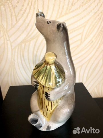 Статуэтка На Пасеке Медвежонок с Ульем Конаково