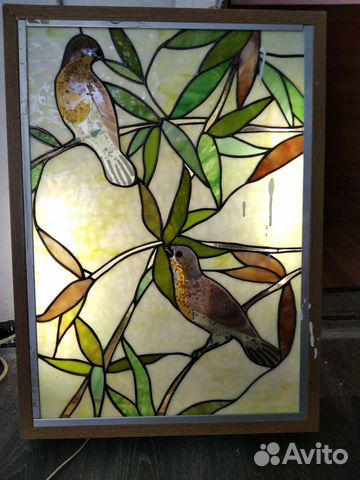 Панно витраж из стекла