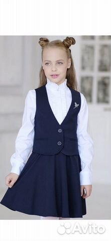 Жилет школьный на девочку р. 122-170