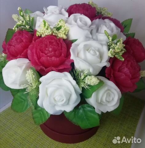 Букет цветов из мыла