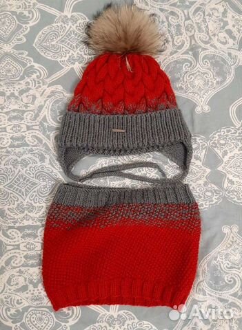 Комплект шапка и снуд