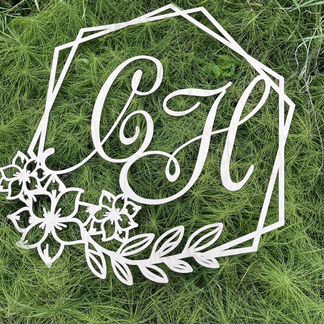 Монограмма, герб на свадьбу