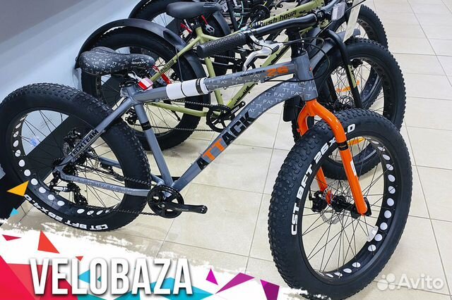 Велосипед FatBike на широких колесах 24 26