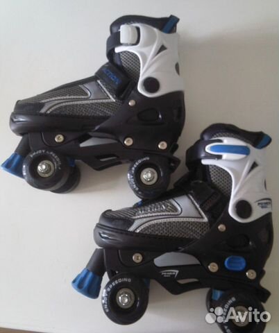 Роликовые коньки детские раздвиж 4-х колесн квады