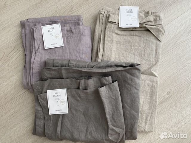 Новые льняные скатерти h&m