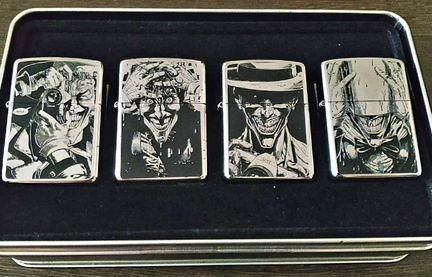 Зажигалки Zippo Armor - Joker, Joker, Joker, Joker