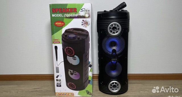 Мощная портативная колонка 60см арт.305