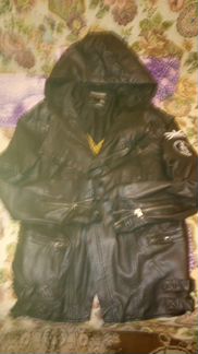 Куртка Jack Jones,черная,кожзам,молодежная,модная