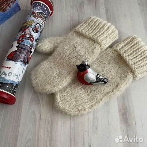 Варежки-барашки ручной работы