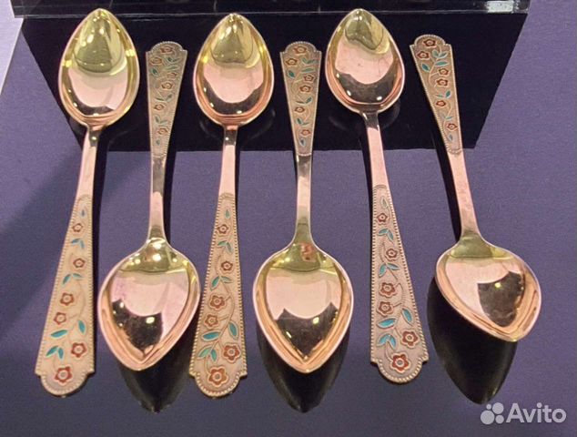 Ложки с эмалью 875 купить в Санкт-Петербурге | Хобби и отдых | Авито