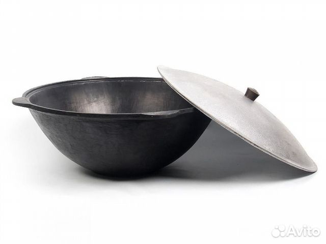 Казан чугунный узбекский 8 литров