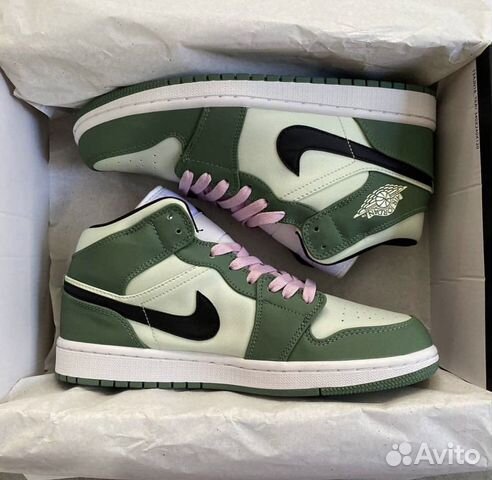 Nike Air Jordan 1 Mid Dutch Green Кроссовки