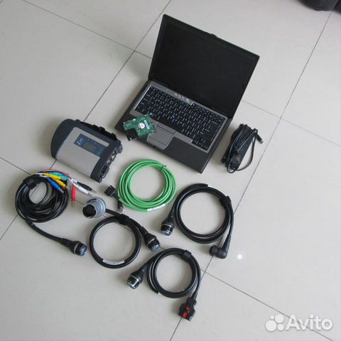 Автосканер Mercedes Star C4 doip и ноутбук Dell I5