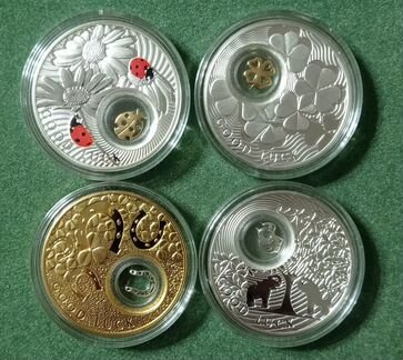 Монеты Ниуэ На удачу Серебро