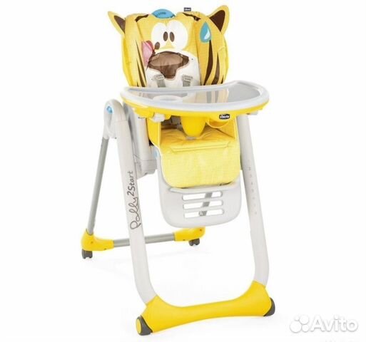 Детский стульчик для кормления chicco тигрёнок
