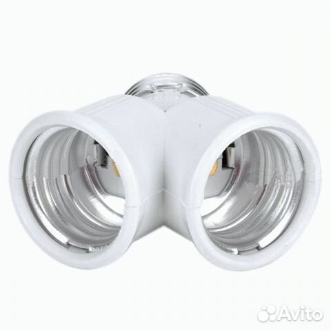 Адаптер Е27 в 2 Е27