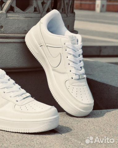 Кроссовки найк nike air force белые