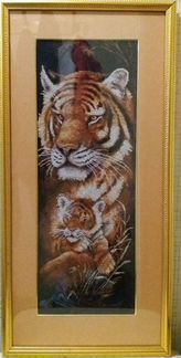 Тигр. вышивка крестом