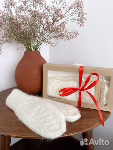 Варежки Пуховые Ручная работа