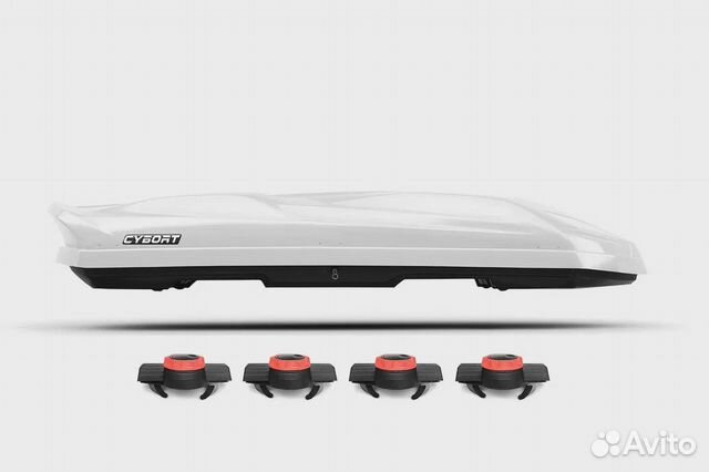 Автобокс cybort F1, 410 литров. Белый глянец