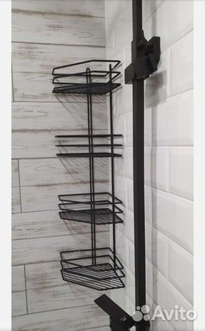 Угловая полка для ванной новая