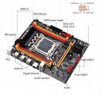 Материнка Kllisre X79 + Xeon 2620 +16GB Озу