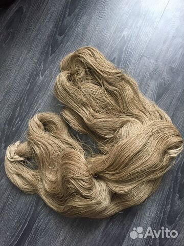 Суровые нити для вязания 3 мотка