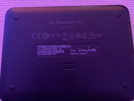 Внешний HDD 1tb wd My Passport Ultra