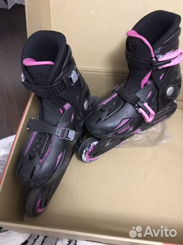 Роликовые коньки разм 30-35 раздвижные Rokis