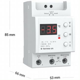Терморегулятор Terneo sn антиоблед. и снеготаяние