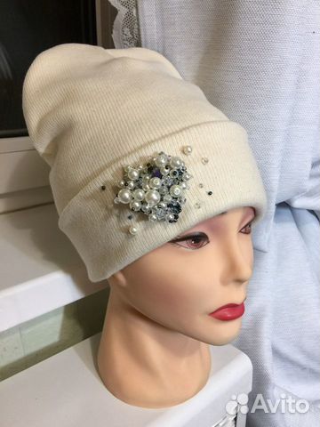 Шапка осенняя новая ручная работа