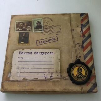 Набор(блокнот,ручка) в подарочной коробочке(новый)