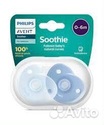 Соски- пустышки Philips Avent Soothie 0-6m (ортод)