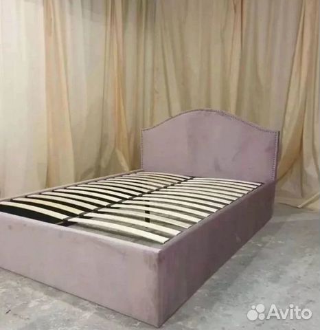 Кровать с мягким изголовьем и подъемным механизмом 160 200