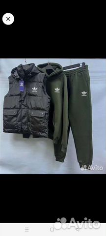 Спортивный костюм мужской теплый и жилет