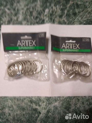 Кольца для карнизов и штор с крючками 